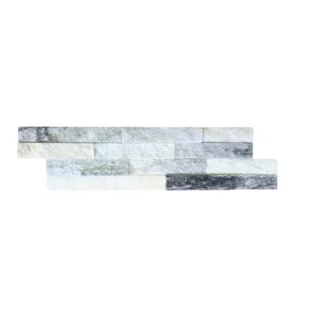 Természetes kőpanel IWS002 fehér-szürke, 10x36 cm
