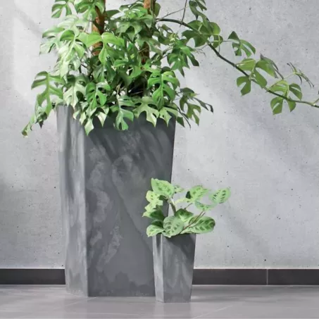 Kaspó 75cm Magas Beton Effect/ marengo/425U