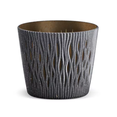 Kaspó Sandy Round ECO WOOD, antracit