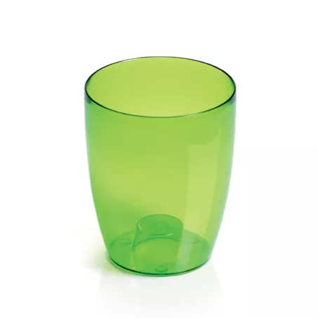 Kaspó orchideához COUBI, átlátszó zöld