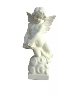 Angyal, kicsi, virággal (300003)