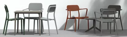 Kerti szék magas támlás karos, RIMO többféle szín