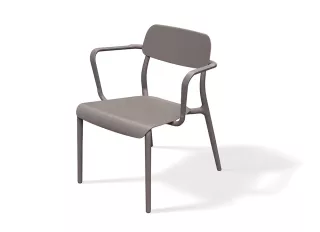 Kerti szék karos RIMO, földszín