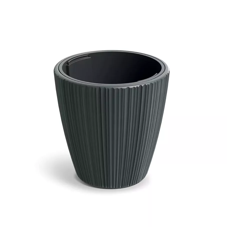 Műanyag kaspó ORO kerek 47 cm, sötétszürke