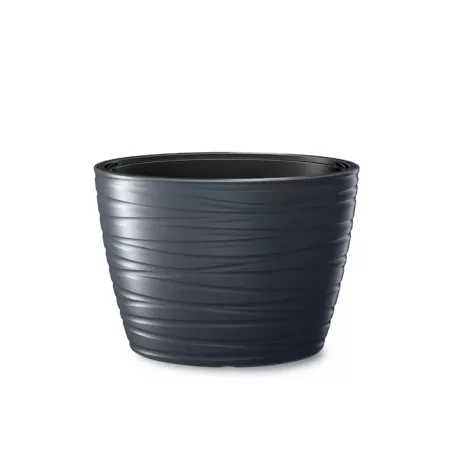 Ovális kaspó alacsony antracit (DBMZE600/S433)