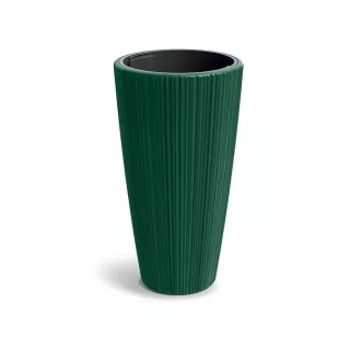 Műanyag kaspó ORO magasított kerek 40 cm, fenyőzöld