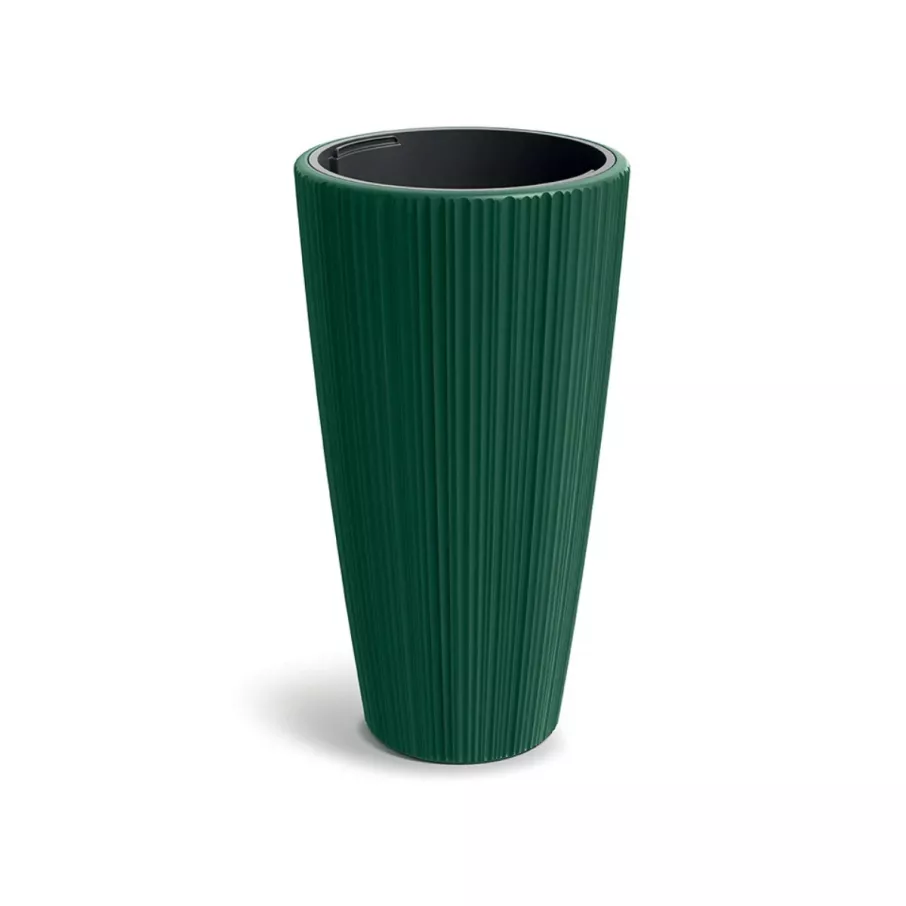 Műanyag kaspó ORO magasított kerek 40 cm, fenyőzöld