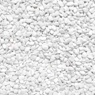 Márványkavics- Bianco Carrara- 5-12mm  25 kg/zsák (400015)