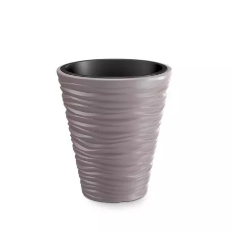 Kaspó vízsz.hullámos SAND/mocca (DBSA400/7529U)