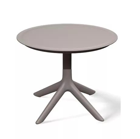 Kerti kis kerek asztal 57 cm RIMO alacsony, földszín