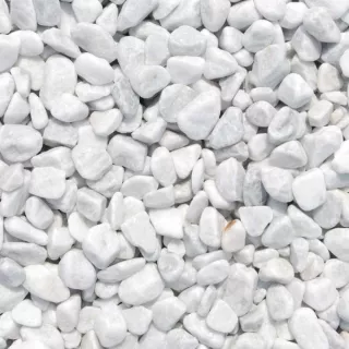 Márványkavics- Bianco Carrara- 16-25mm 25 kg/zsák (400043)