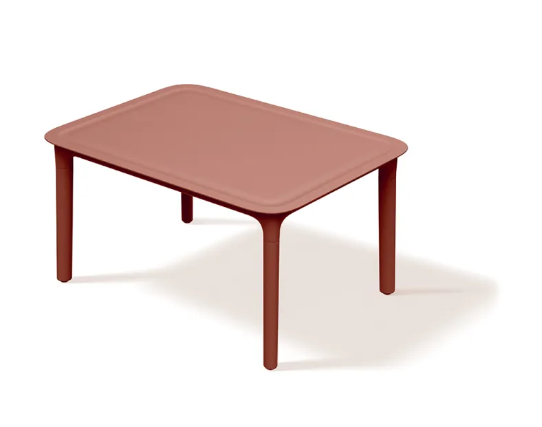 Kerti kávé asztal 57 cm RIMO, égetett tégla