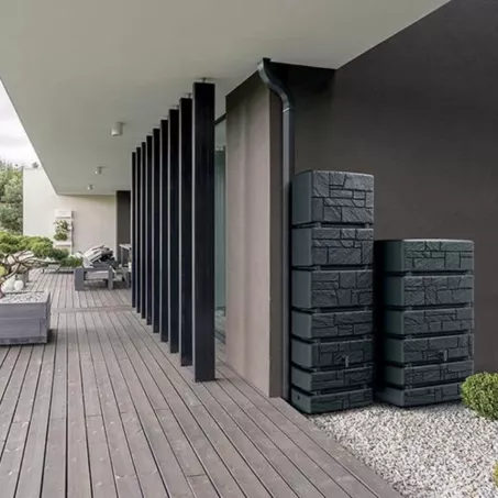 Esővízgyűjtő Tanker 350 Tower Stone, szürke