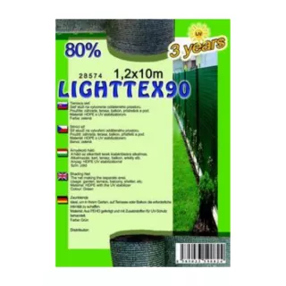 Árnyékolóháló- Lighttex90 1,2x10m