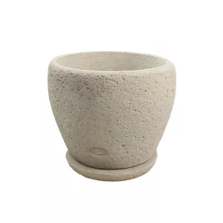 Jován Innova Kerek Váza Alátéttel Fehér(55cm)/Jov047/Fehér/