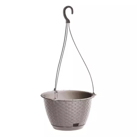 Függő rattan kaspó 21 cm, többféle színben (DRLW215)