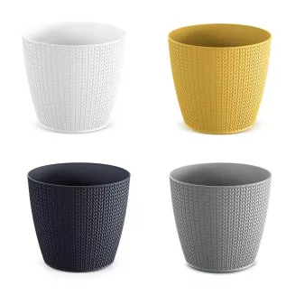 Wheaty rattan hatású kaspó,többféle színben(DWH190)