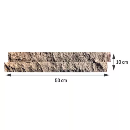 Falburkolat Split Face 50x10x2cm, Smoke (600600)