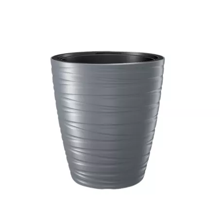 Kaspó kerek MAZE/ szürke ( DBMZ500/405U )
