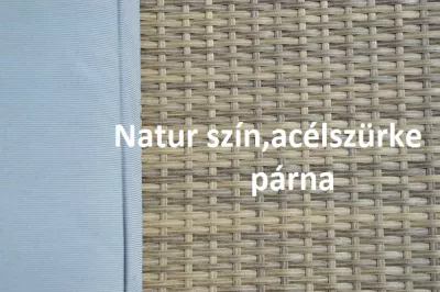 Rattan kerti étkező garnitúra 8 személyes, barna (10037B)