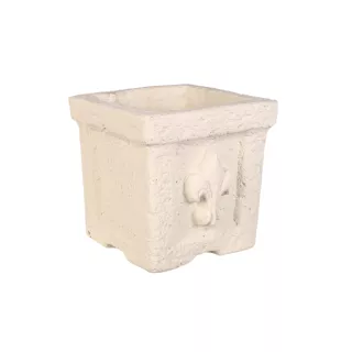 Jován Firenze Kocka Váza Fehér (23cm)
