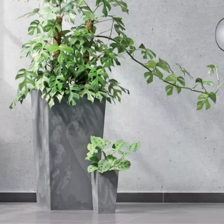 Kaspó 75cm Magas Beton Effect/ antracit/S433